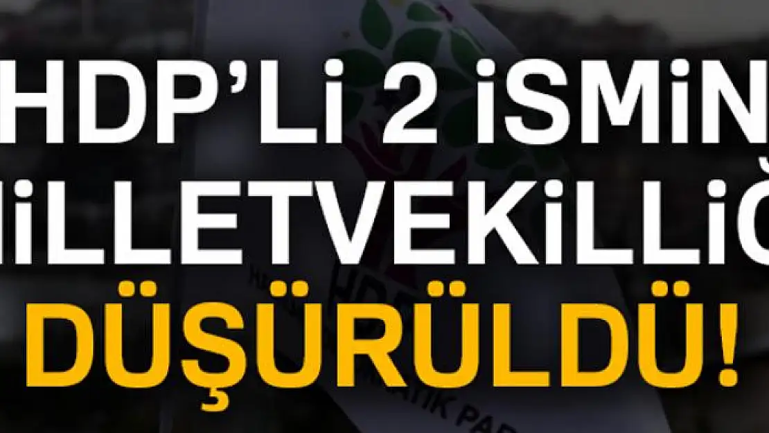 HDP'li Baydemir ile Selma Irmak'ın milletvekilliği düşürüldü