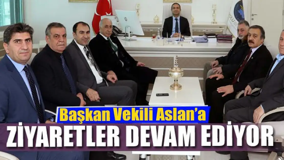 Başkan Vekili Aslan'a ziyaretler devam ediyor