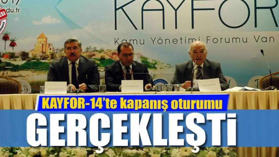 KAYFOR-14'te kapanış oturumu gerçekleşti 