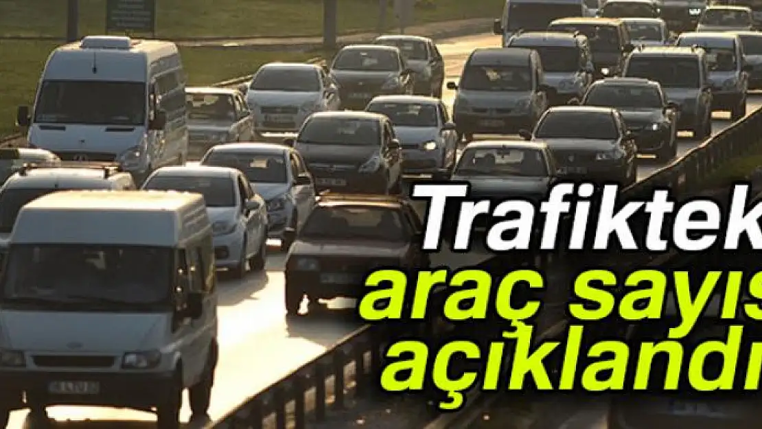 Trafikteki araç sayısı açıklandı