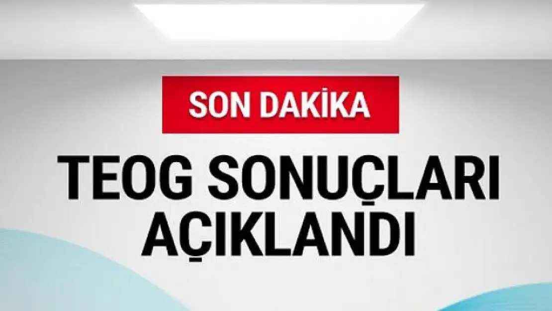 TEOG sonuçları açıklandı