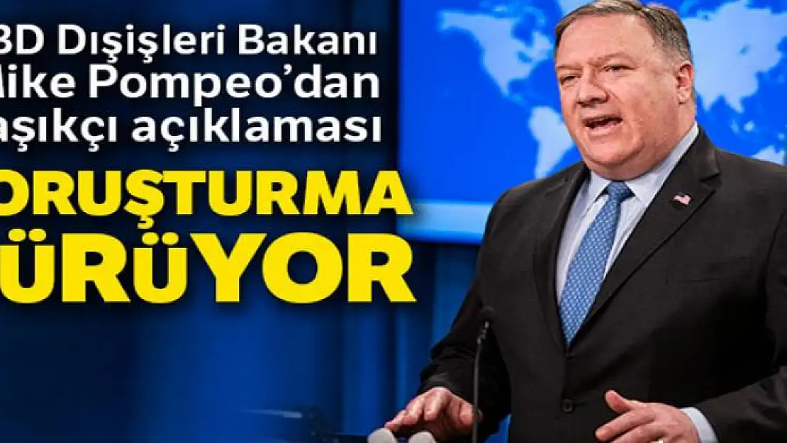 ABD Dışişleri Bakanı Pompeo: 'Kaşıkçı cinayeti soruşturması devam ediyor'