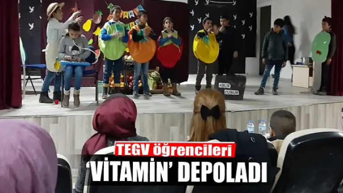 TEGV öğrencileri 'Vitamin' depoladı