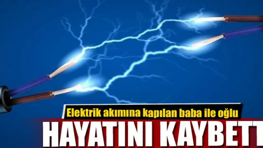 Elektrik akımına kapılan baba ile oğlu hayatını kaybetti