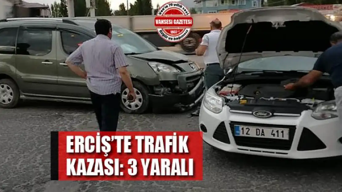 Erciş'te trafik kazası 3 yaralı