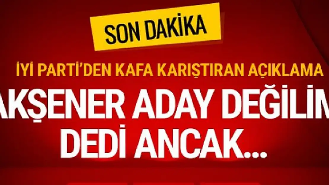 Akşener 'yokum' dedi İYİ Parti anında cevap verdi