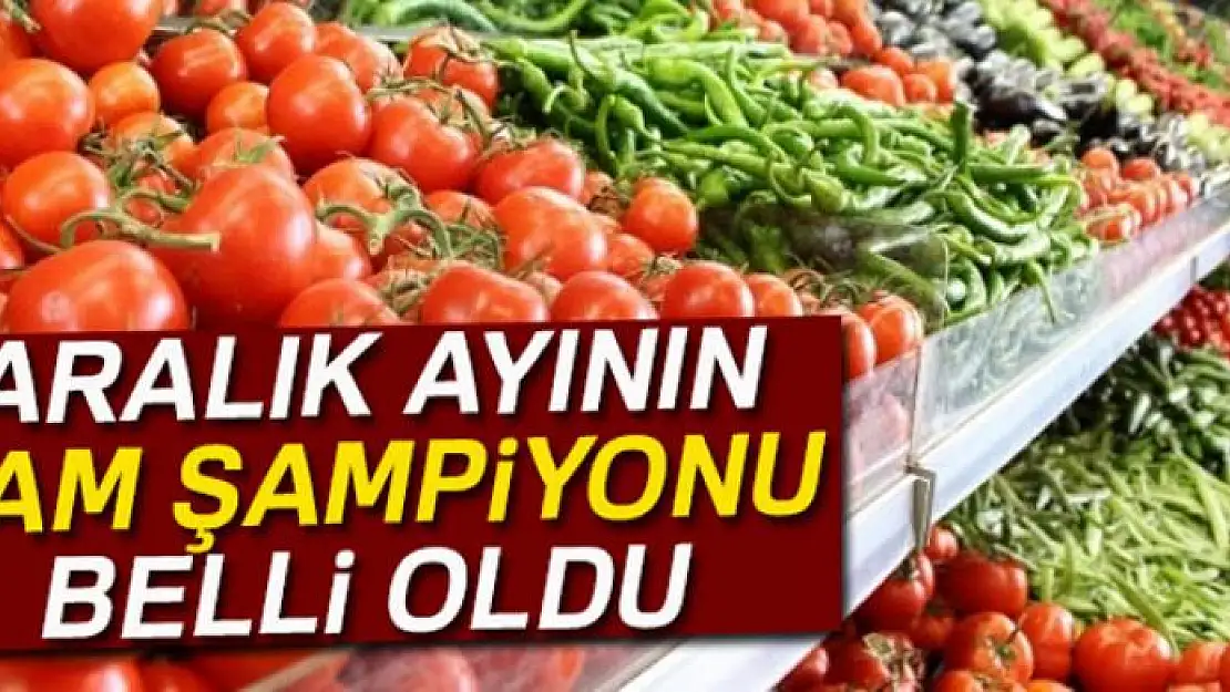 Aralık ayının zam şampiyonu patlıcan oldu