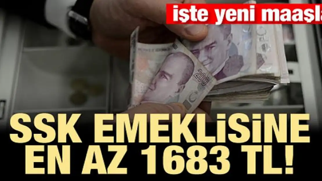 SSK emeklisine en az bin 683 TL