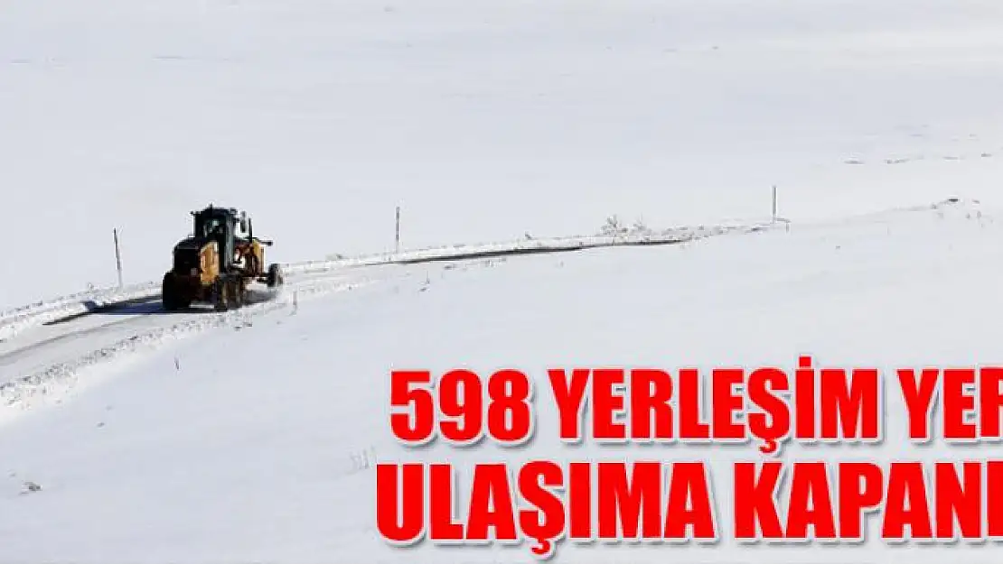 Van'da 598 yerleşim yeri ulaşıma kapandı