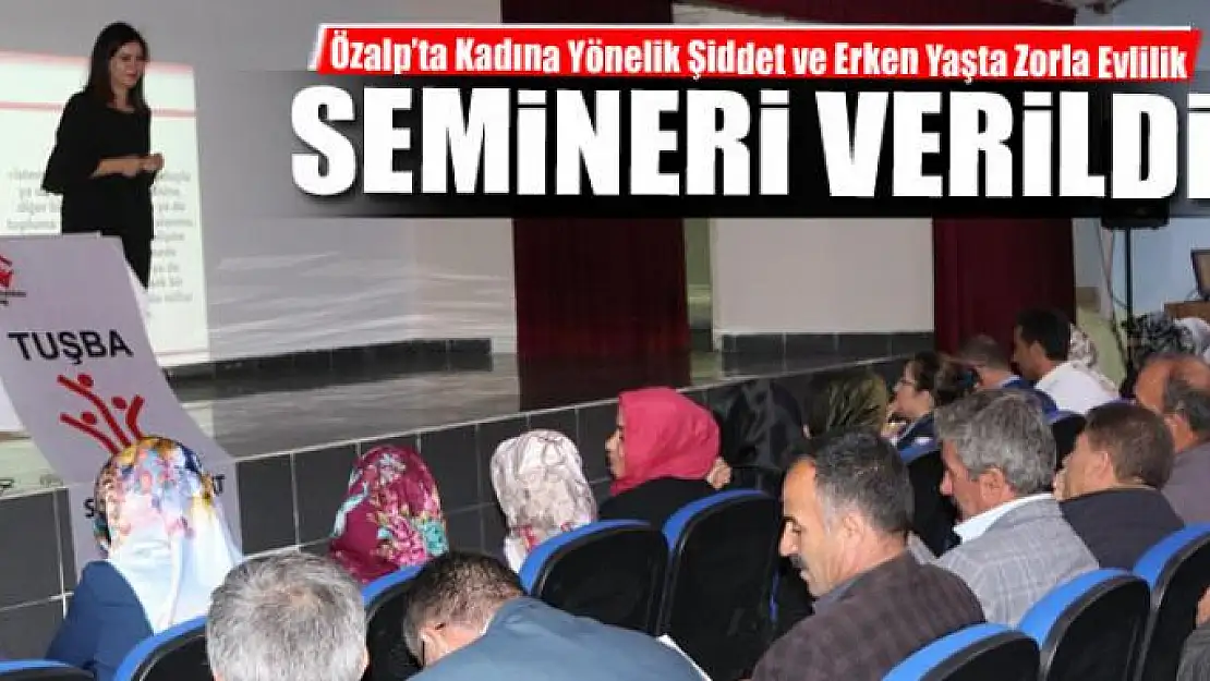 Özalp ilçesinde seminer