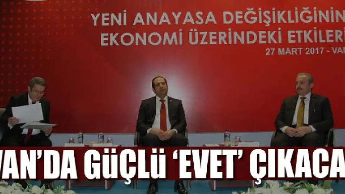 VAN'DA GÜÇLÜ BİR 'EVET' ÇIKACAK