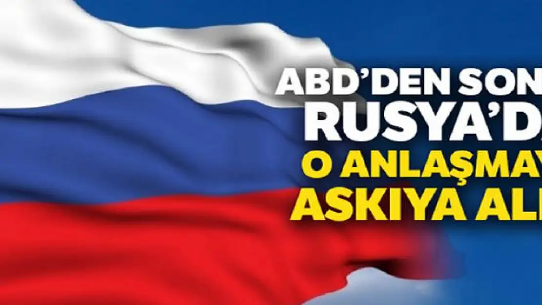 Rusya INF Anlaşması'nı askıya aldı