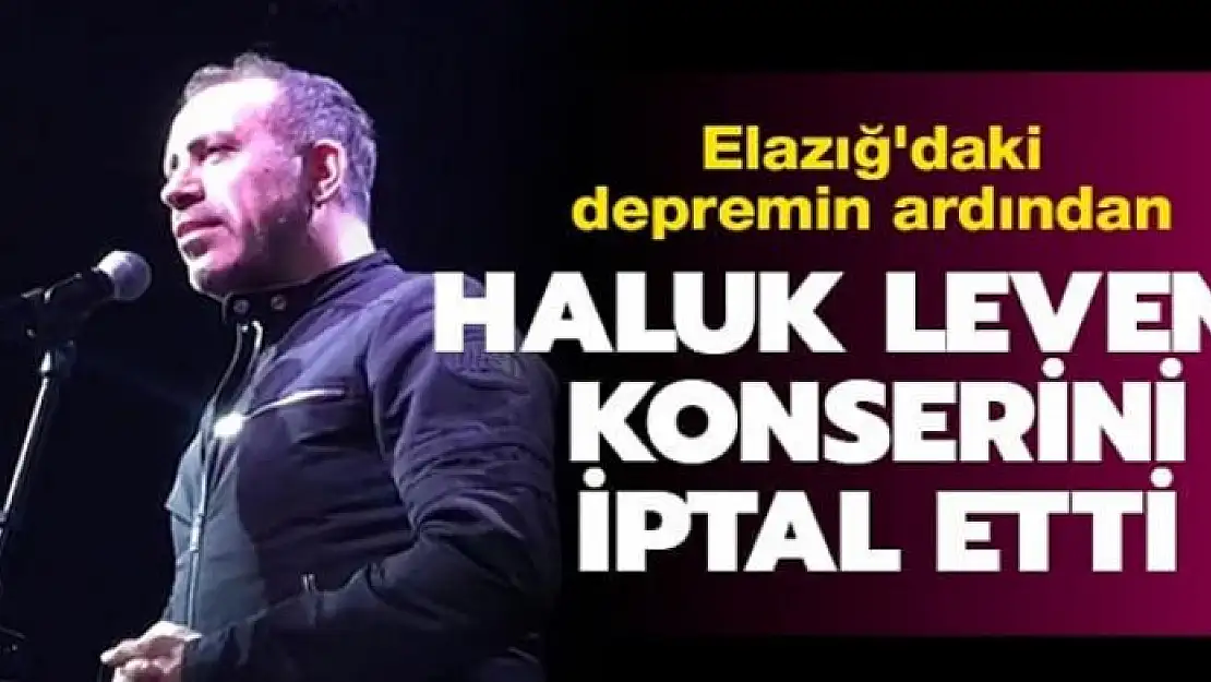 Depremi öğrendi, Bursa konserini iptal etti