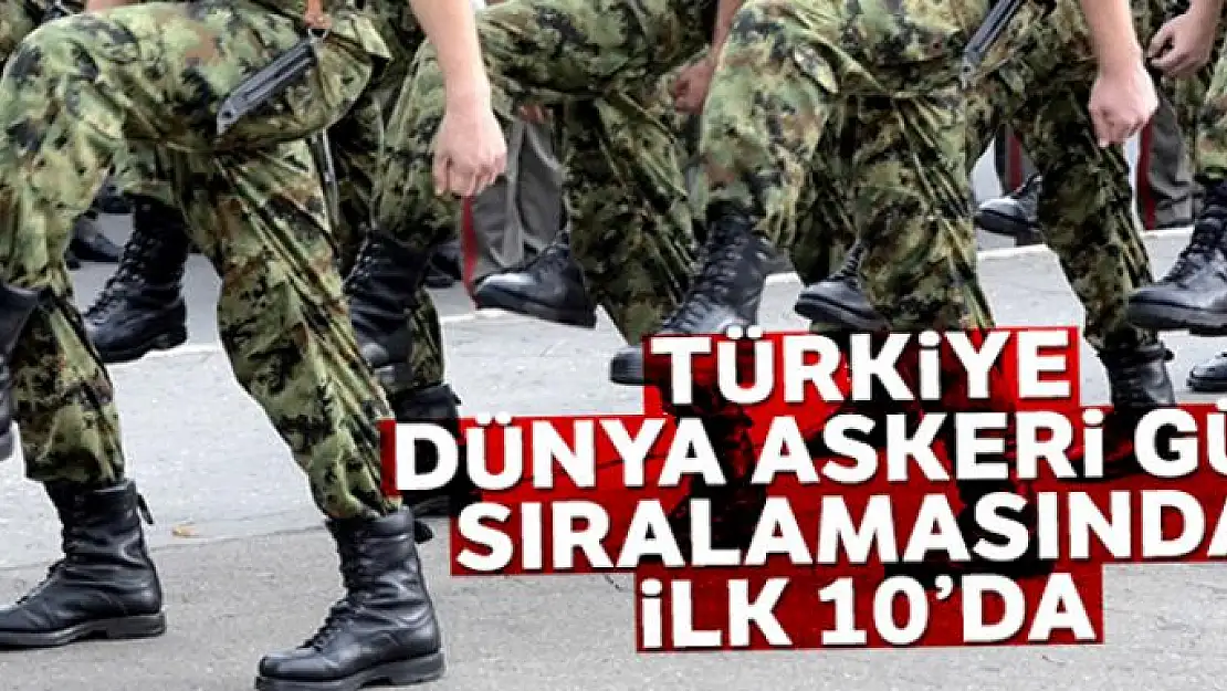 Türkiye dünya askeri güç sıralamasında ilk 10 içerisinde