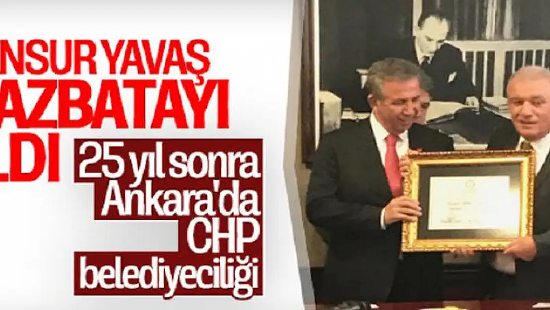 Mansur Yavaş mazbatasını aldı