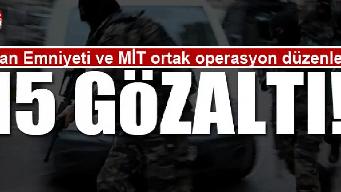 Van Emniyeti ve MİT ortak operasyon düzenledi: 15 gözaltı