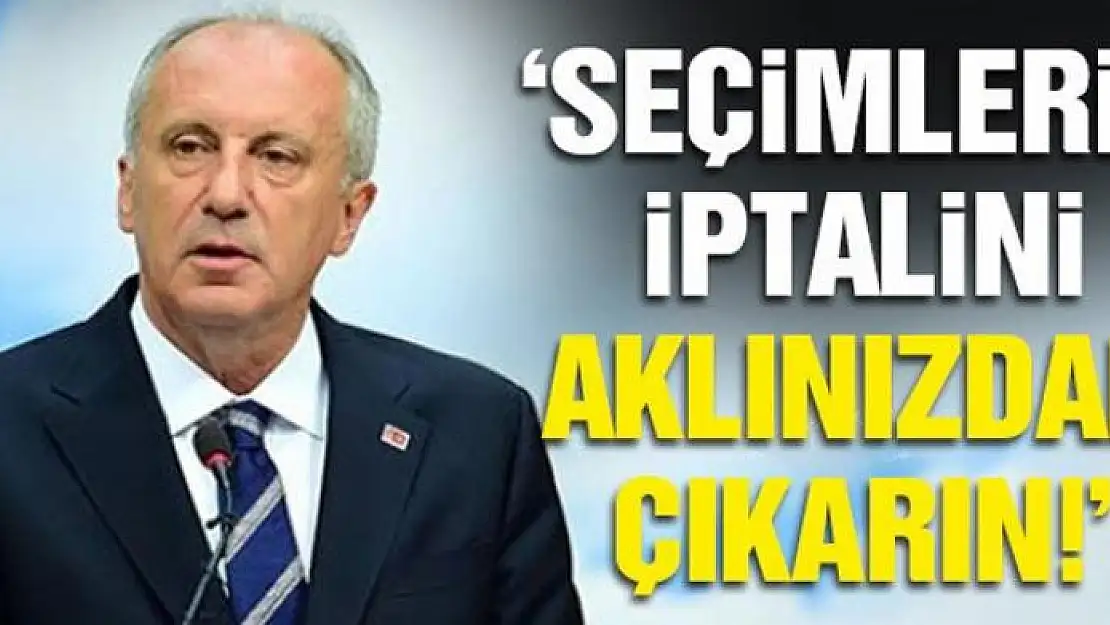 Aklınızdakinden vazgeçin demokratik kurallara uyun