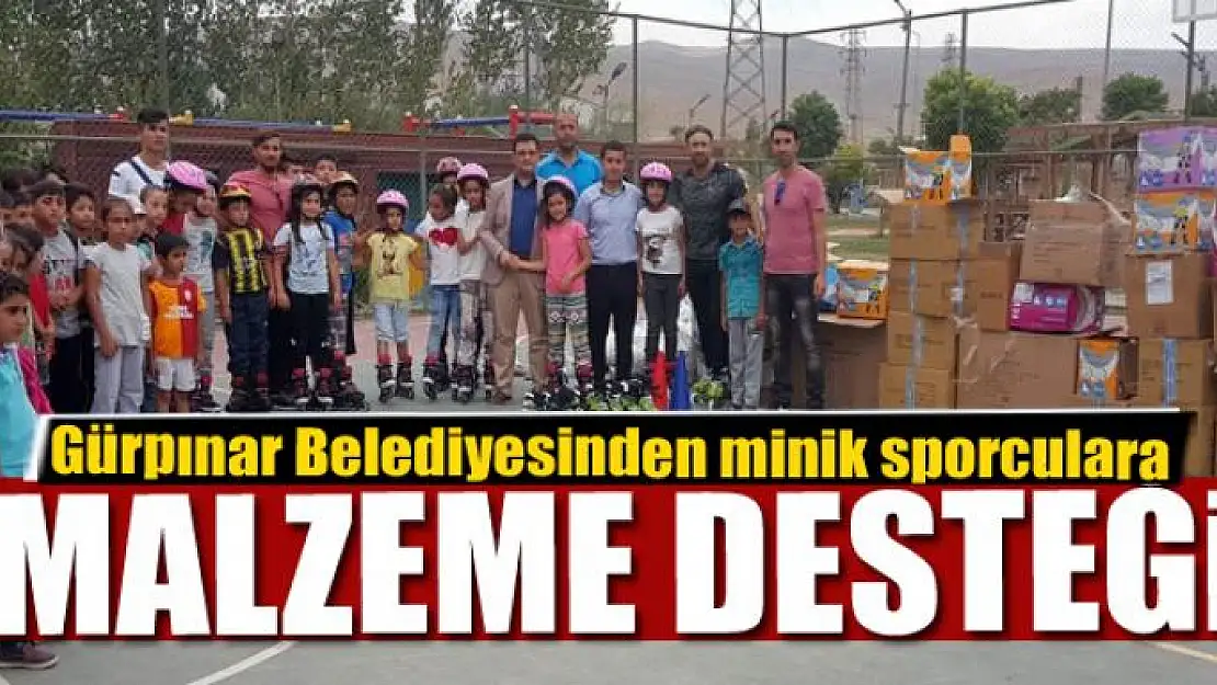 Gürpınar Belediyesinden minik sporculara malzeme desteği