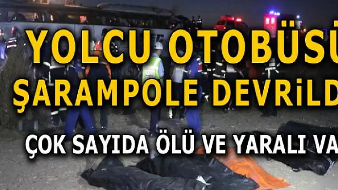 Yolcu otobüsü şarampole devrildi! Çok sayıda ölü ve yaralı var