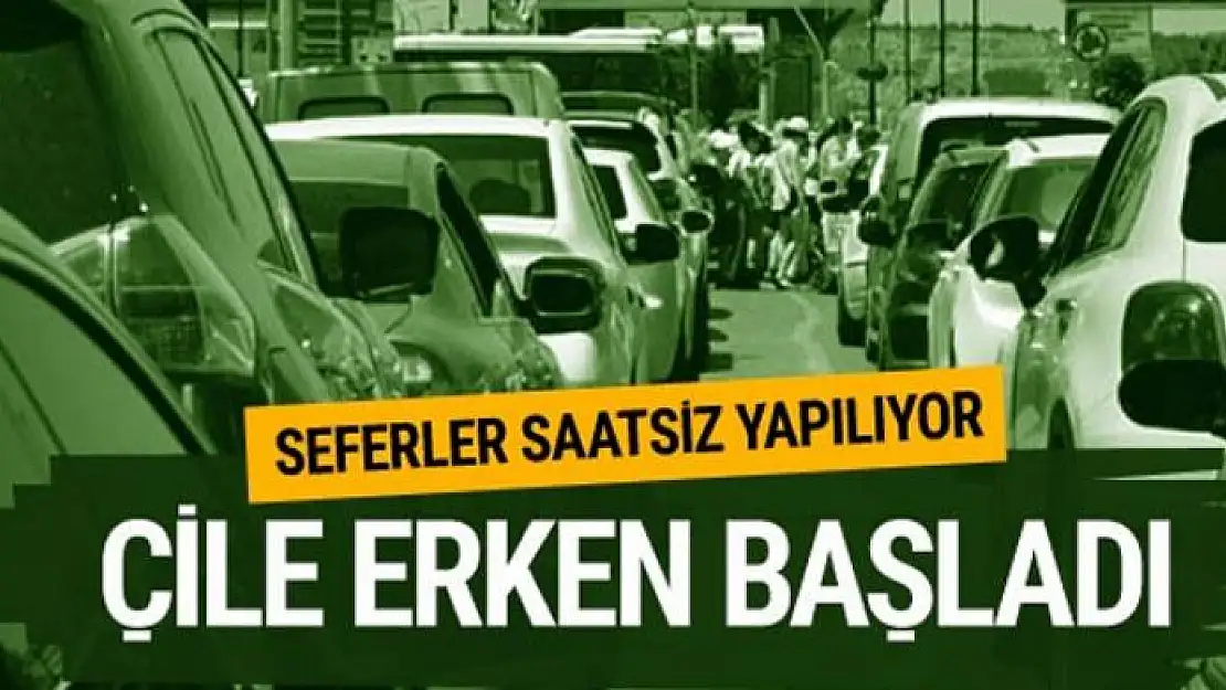 Çile erken başladı tatilciler dönüş yolunda