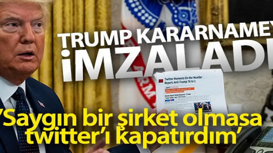 Trump, sosyal medya kararnamesini imzaladı