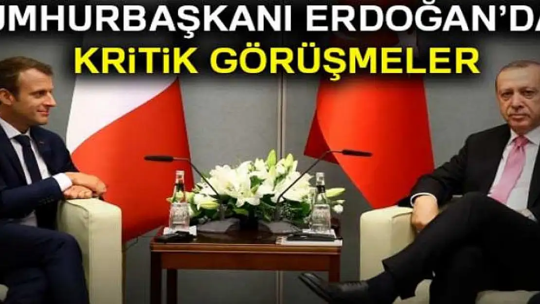 Cumhurbaşkanı Erdoğan kritik görüşmelerde bulundu