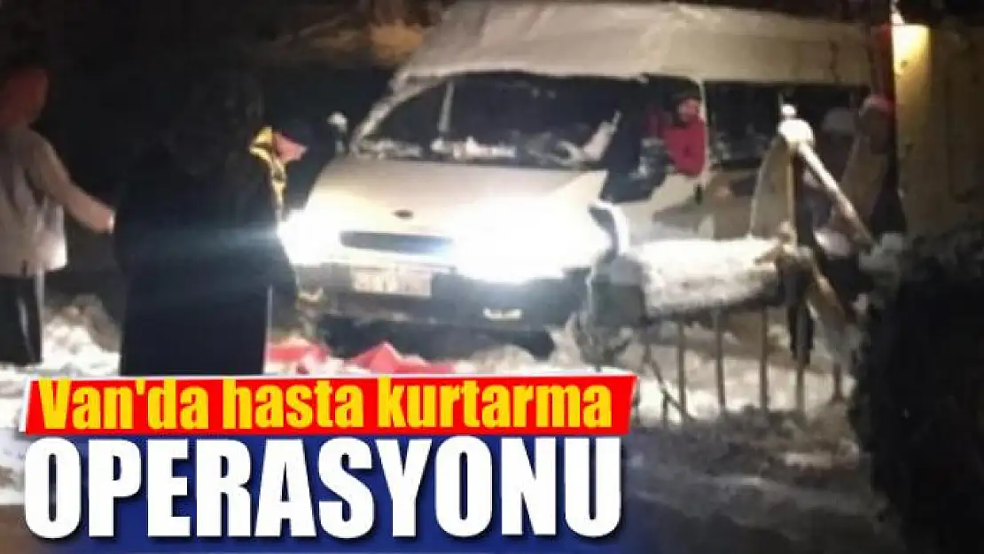 Van'da hasta kurtarma operasyonu