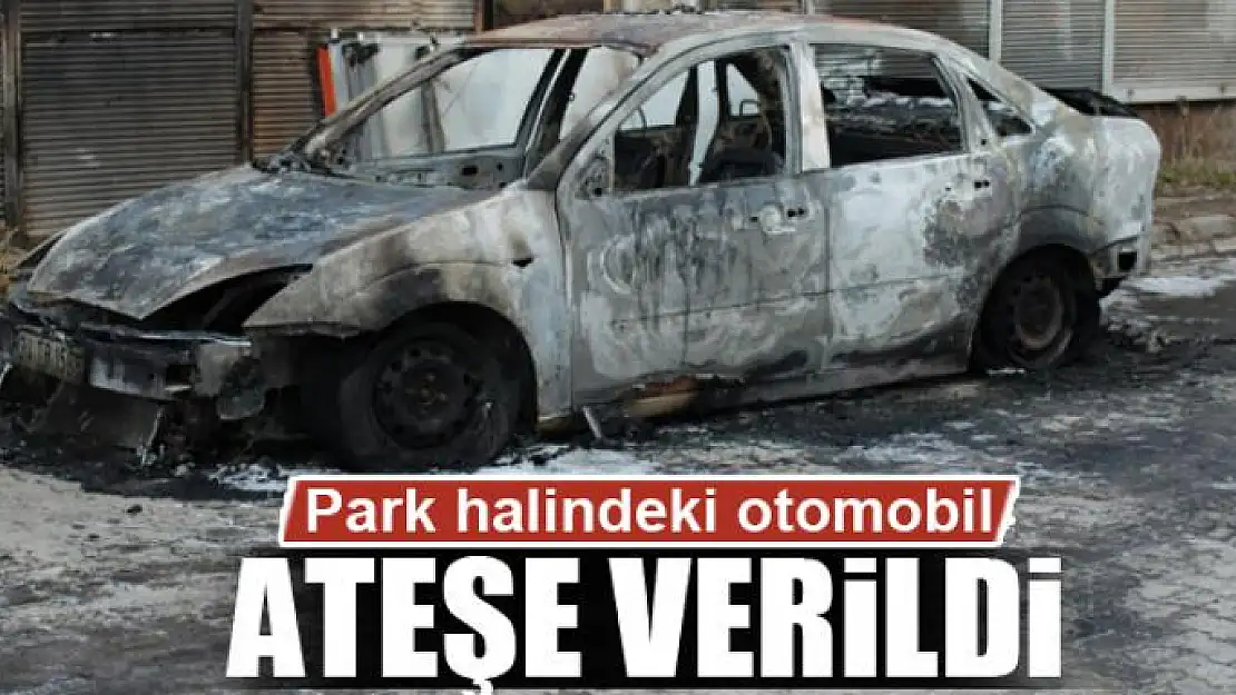 Park halindeki otomobil ateşe verildi