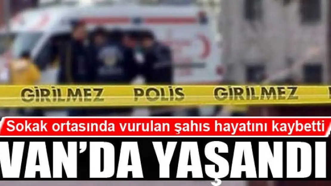 Sokak ortasında vurulan şahıs hayatını kaybetti