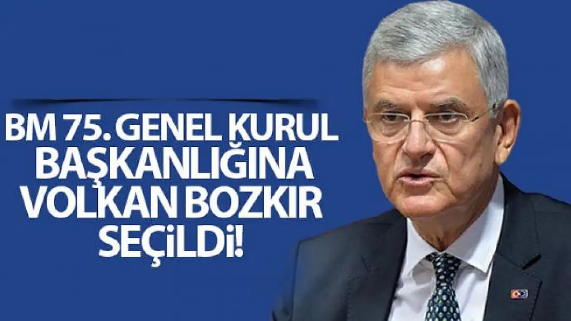 BM 75. Genel Kurul Başkanlığına Türkiye'nin adayı Volkan Bozkır seçildi