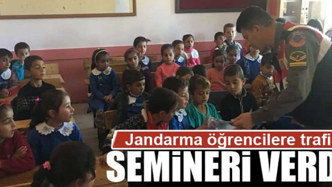 Jandarmadan öğrenciler trafik semineri 