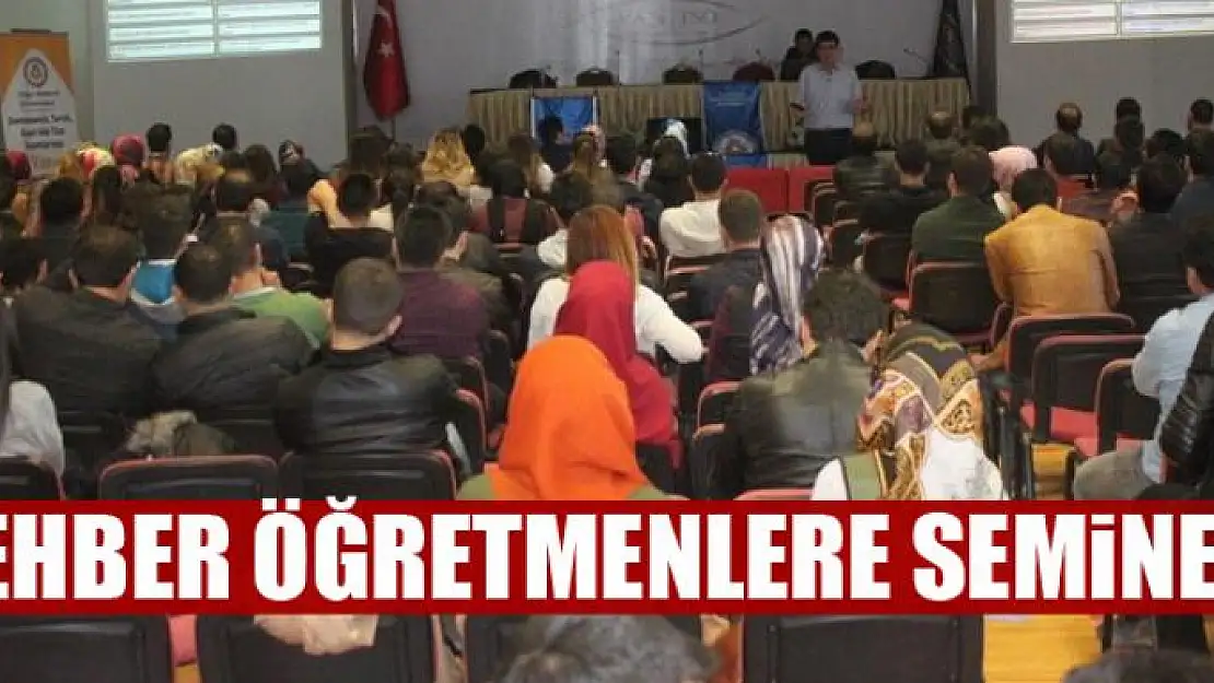 Rehber öğretmenlere seminer