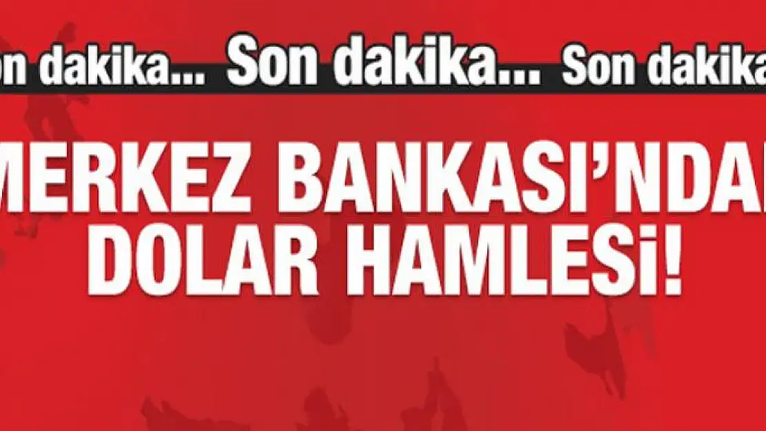 Merkez Bankası'ndan döviz hamlesi!