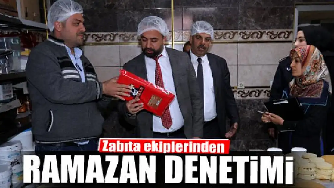 Zabıta ekiplerinden Ramazan denetimi