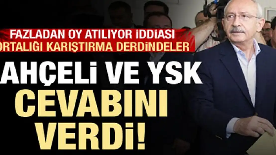 Fazladan oy atıldığı iddiasına YSK'dan açıklama!