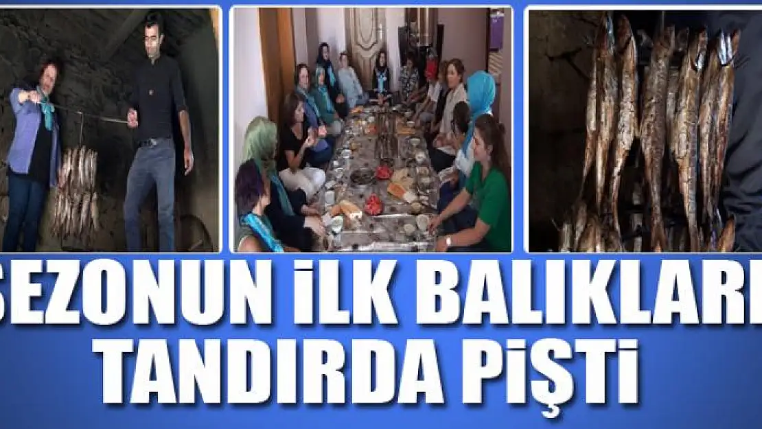 Sezonun ilk balıkları tandırda pişti