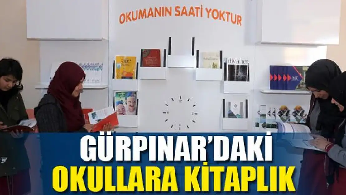 Gürpınar'daki okullara kitaplık 