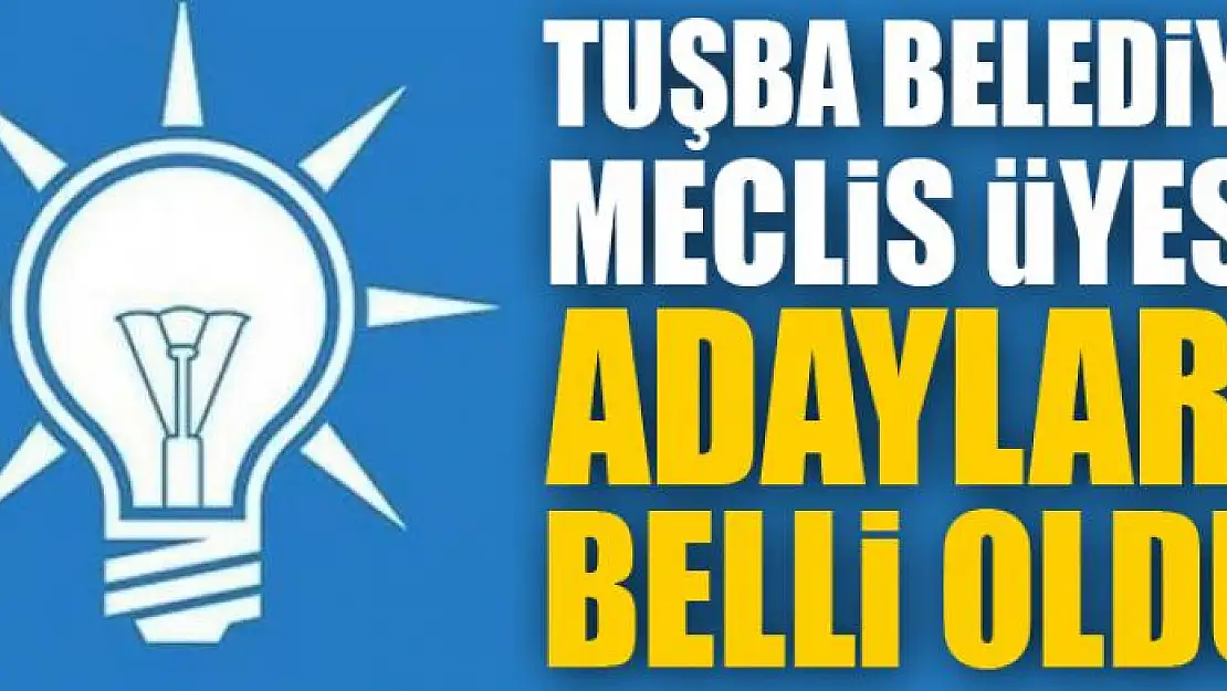 AK Parti Tuşba Belediye Meclis Üyesi adayları