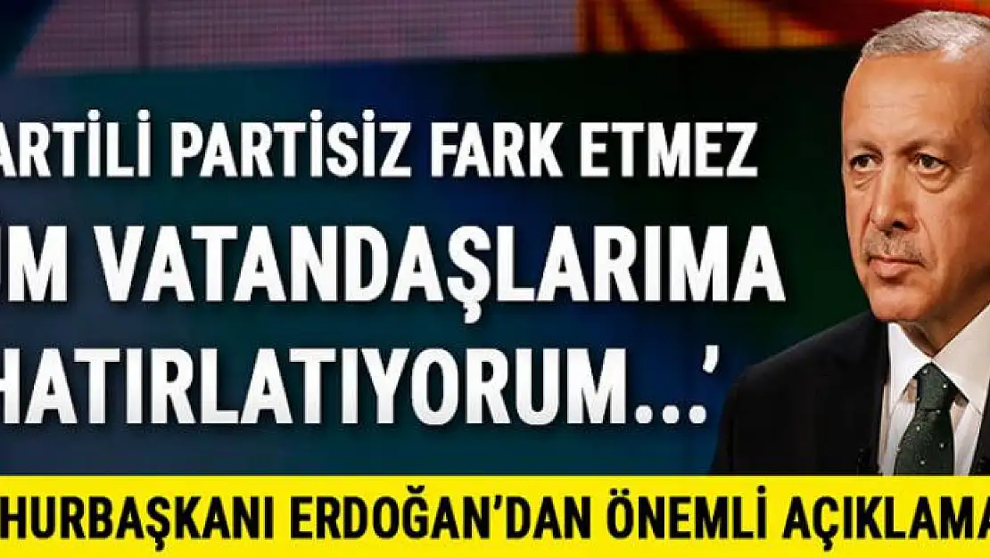 Cumhurbaşkanı Recep Tayyip Erdoğan TRT'de