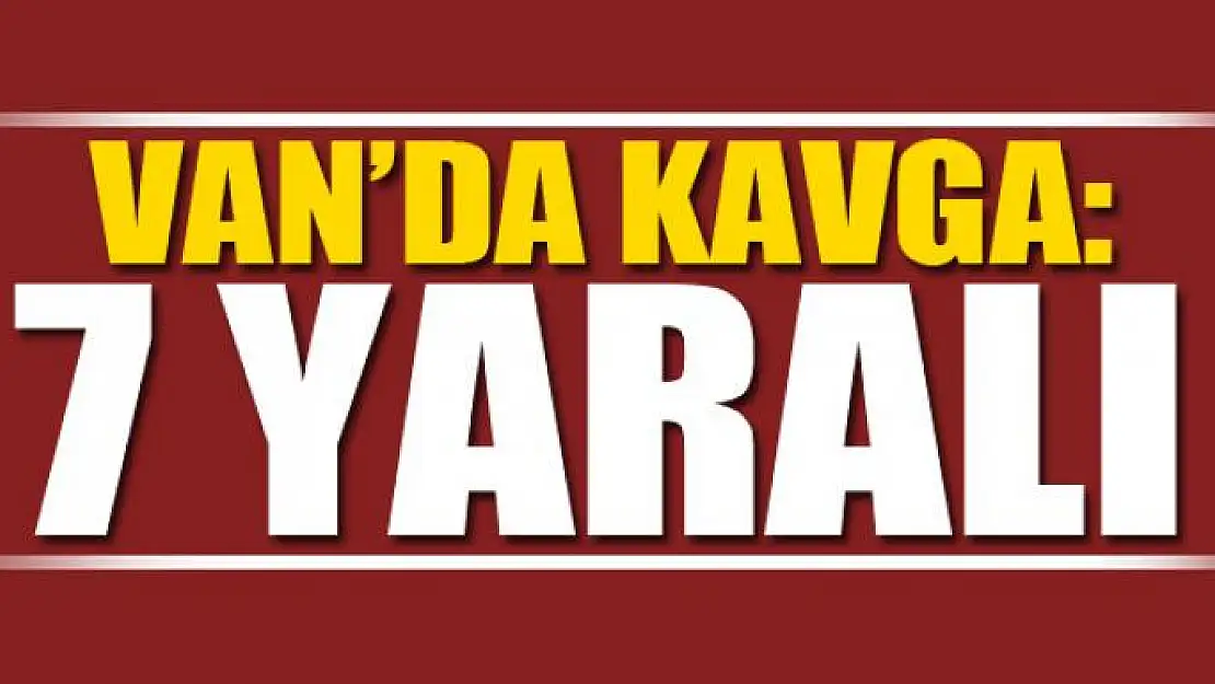 Van'da kavga: 7 yaralı