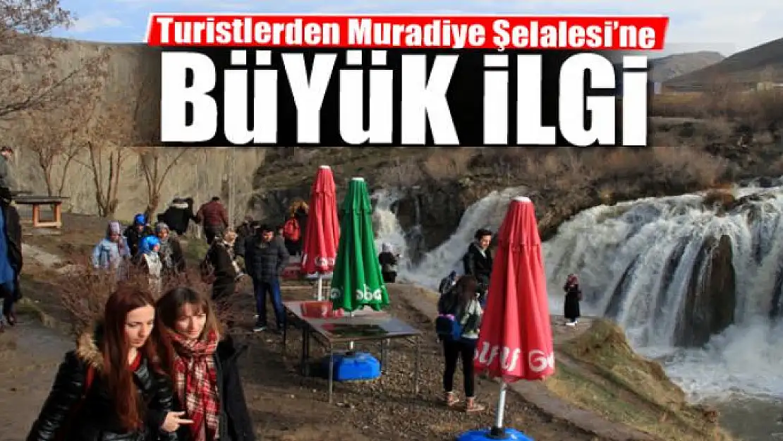 Turistlerden Muradiye Şelalesi'ne yoğun ilgi