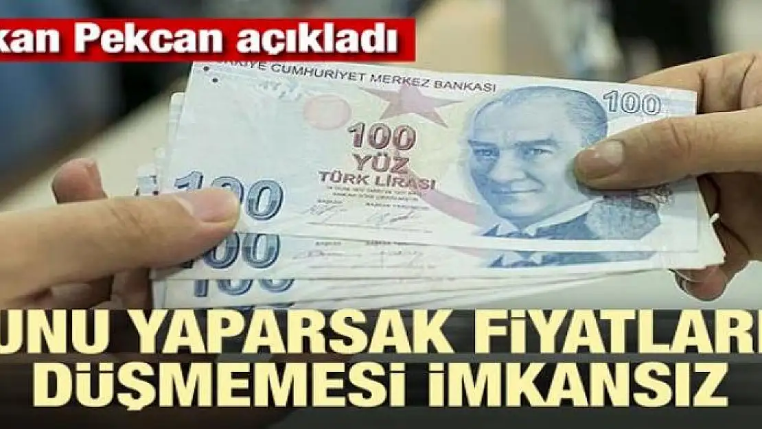 Bakan Pekcan açıkladı: Bunu yaparsak fiyatların düşmemesi imkansız