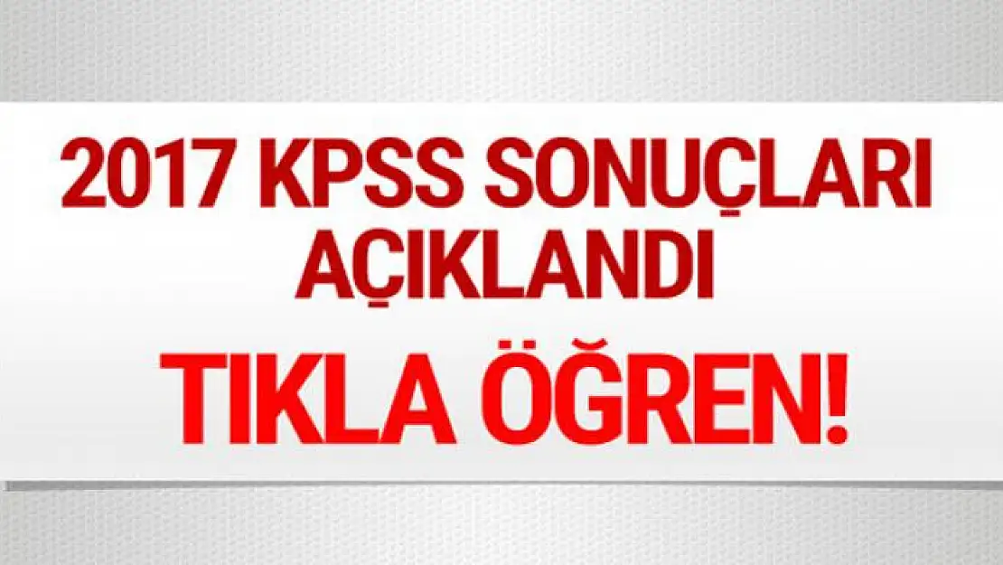 KPSS A grubu sınav sonuçları osym.gov.tr sorgulama ekranı