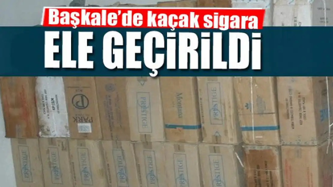 Başkale de 9 bin 150 paket kaçak sigara ele geçirildi