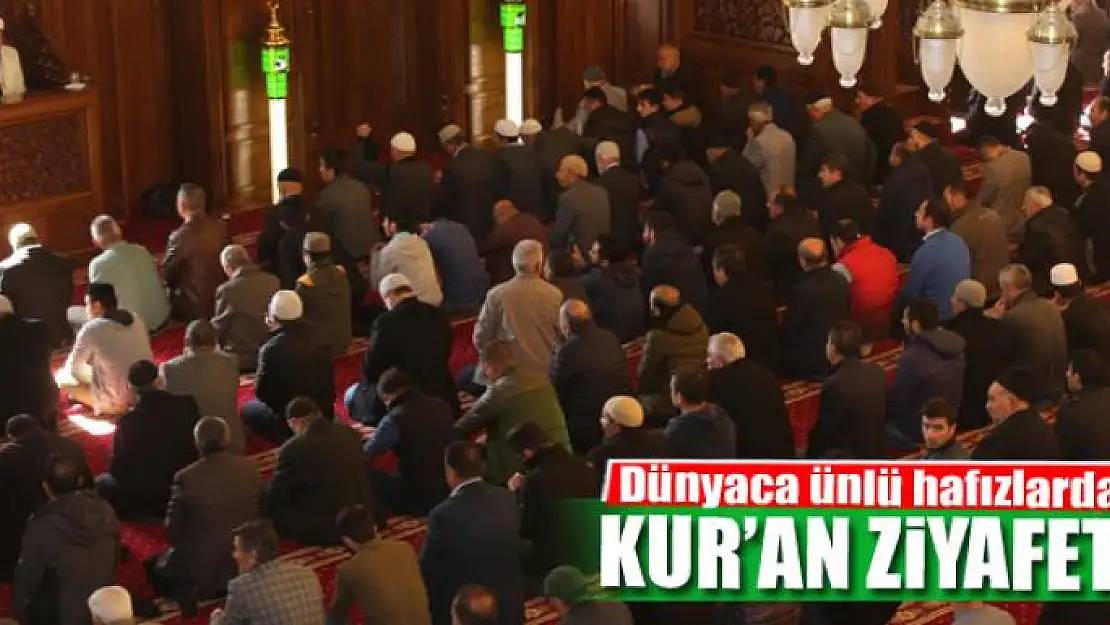 Dünyaca ünlü hafızlardan Kur'an ziyafeti