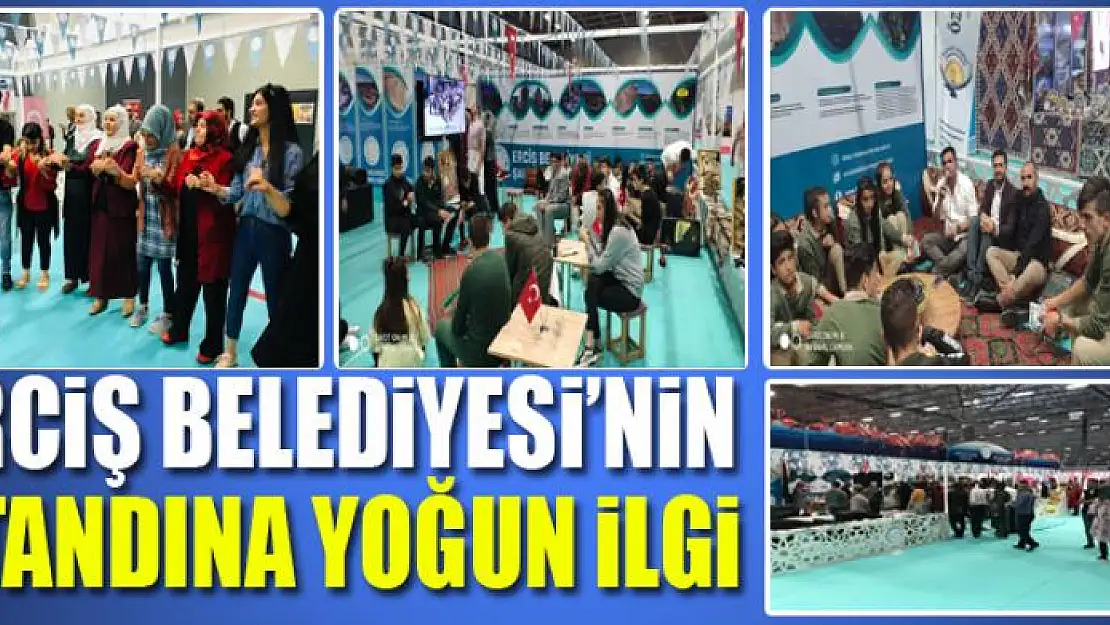 Erciş Belediyesi'nin standına yoğun ilgi