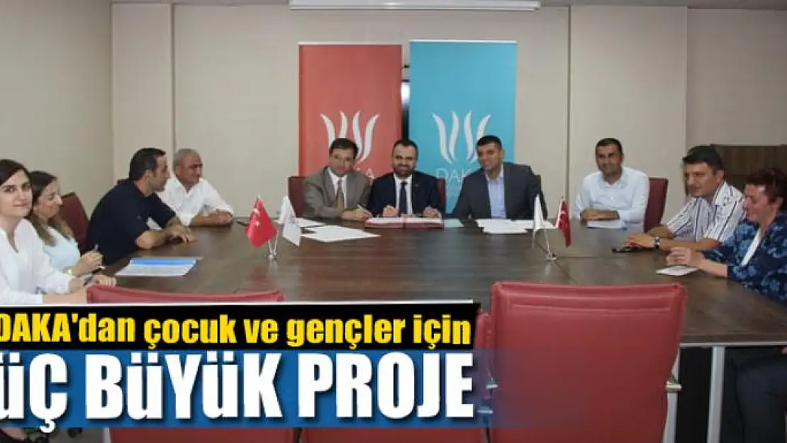 DAKA'dan çocuk ve gençler için üç büyük proje