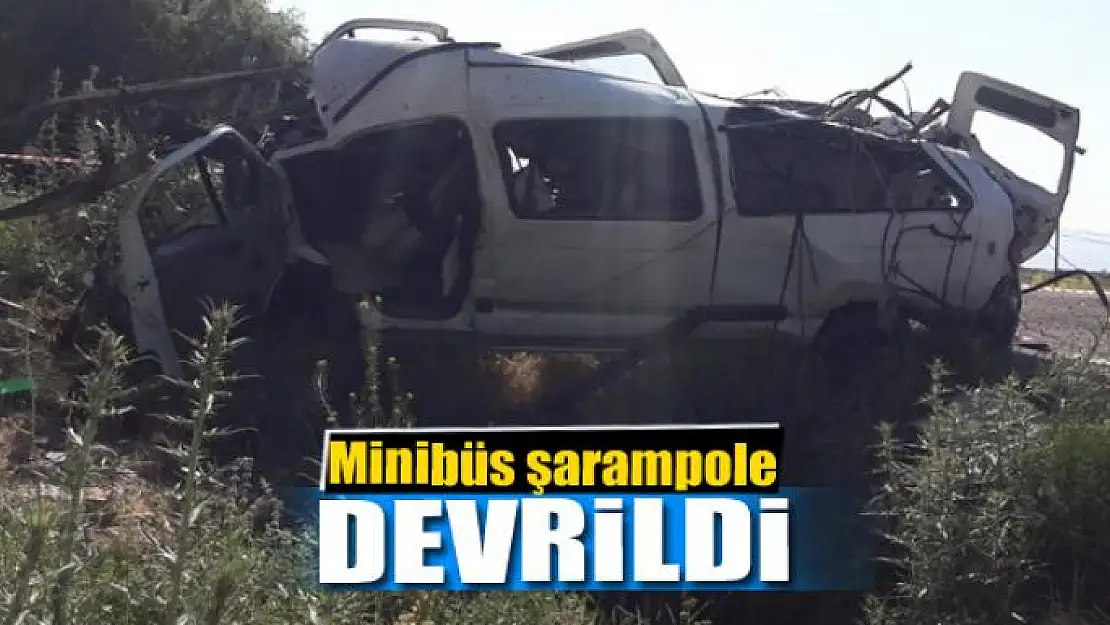 Minibüs şarampole devrildi: 1 ölü