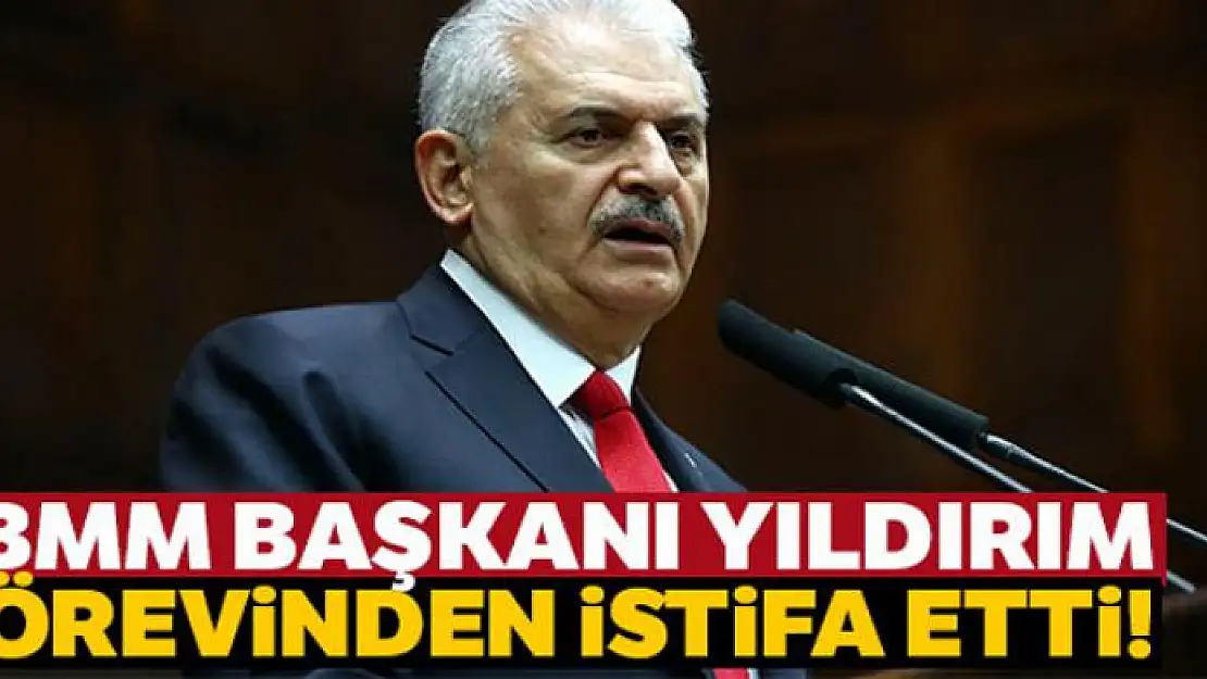 TBMM Başkanı Yıldırım istifa dilekçesini sundu