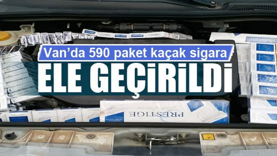 Van'da 590 paket kaçak sigara ele geçirildi